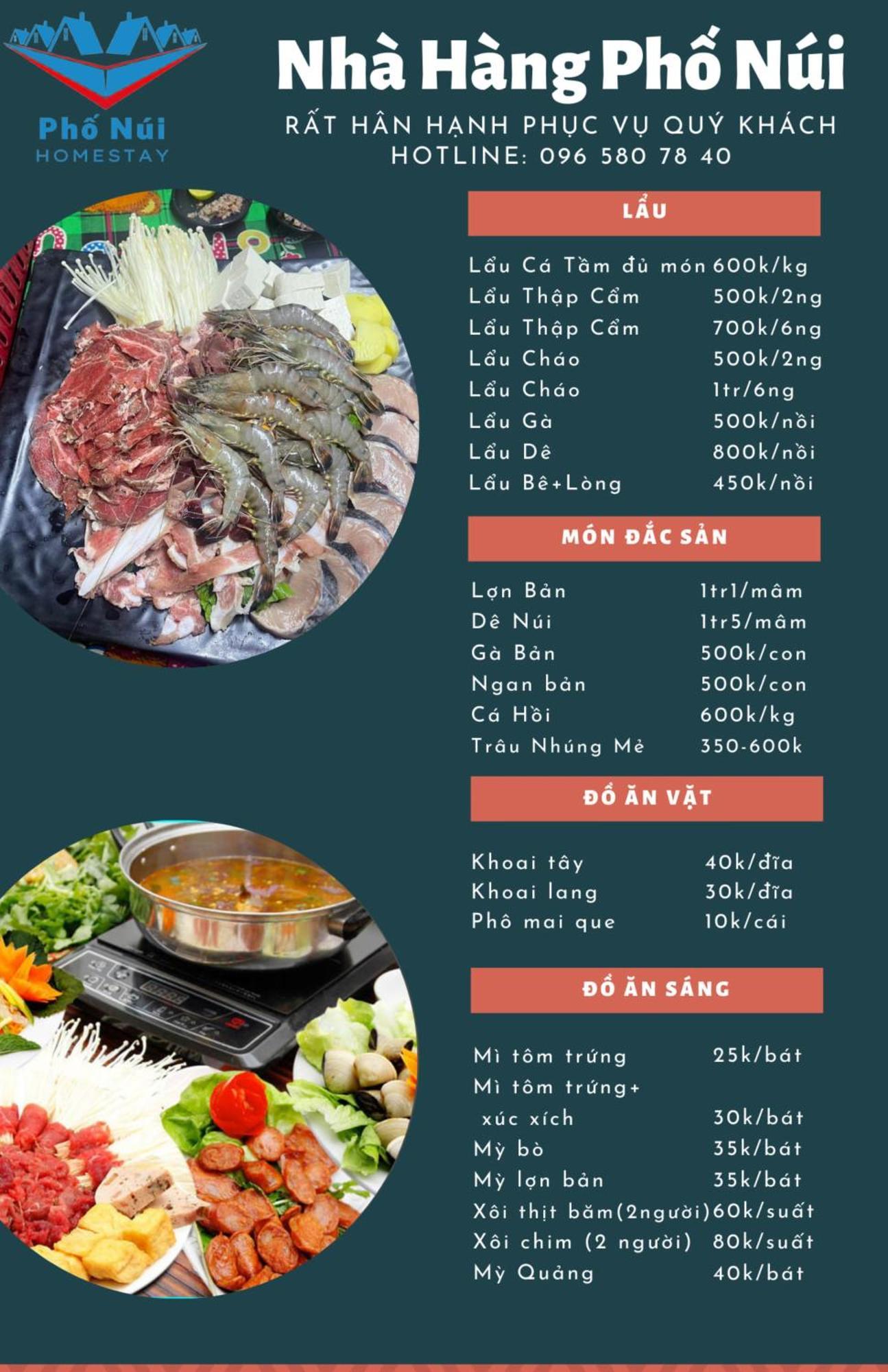 Nha Hang Homestay Pho Nui Bac Yen 外观 照片