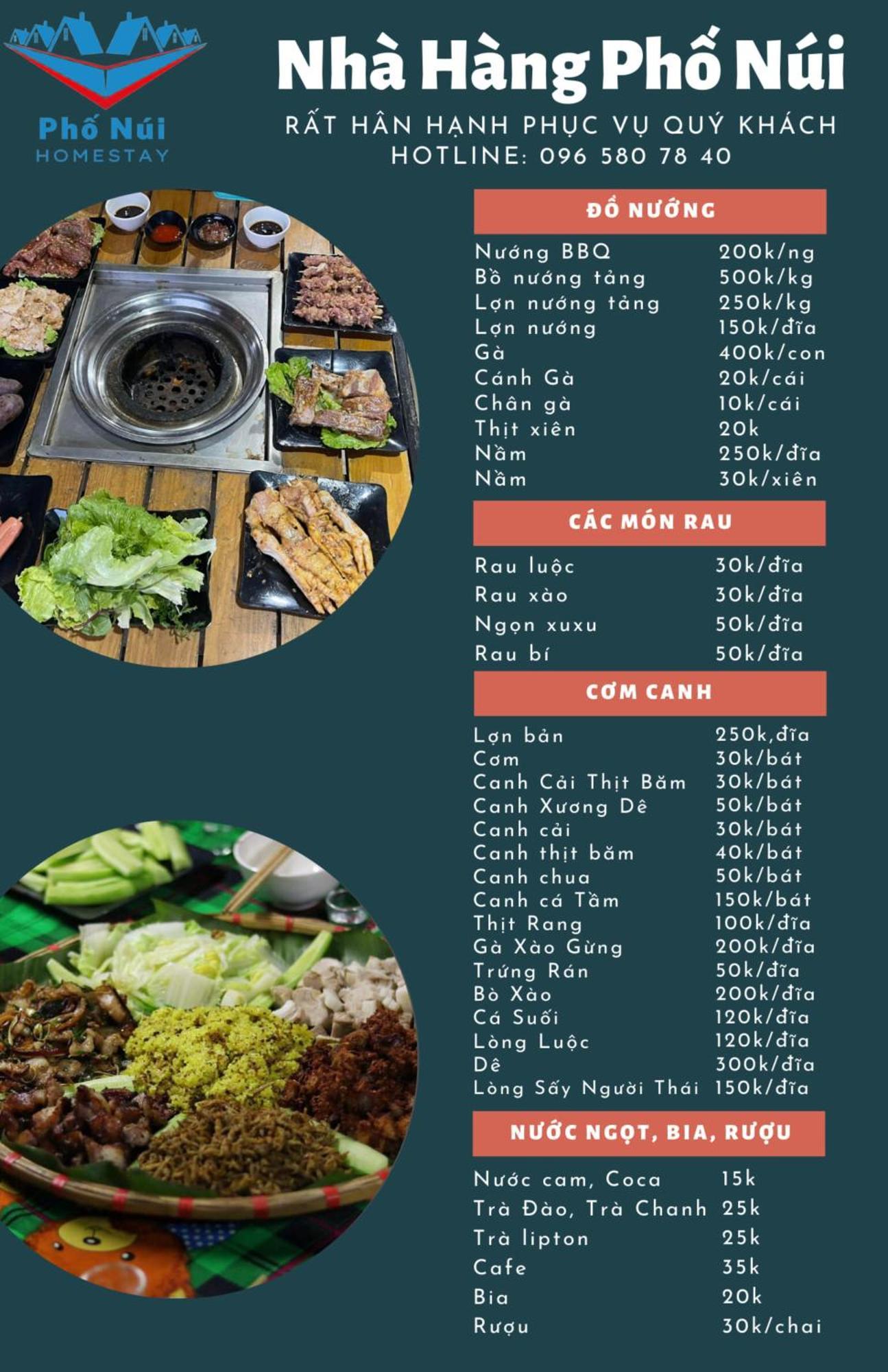 Nha Hang Homestay Pho Nui Bac Yen 外观 照片